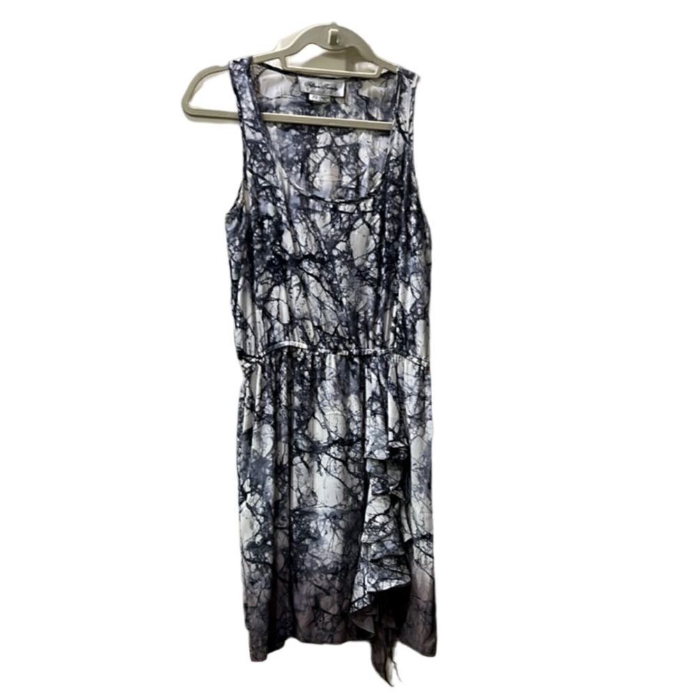 Fifteen-Twenty Black/Grey/White Women’s XS Cocktail Mini Dress 100% Silk